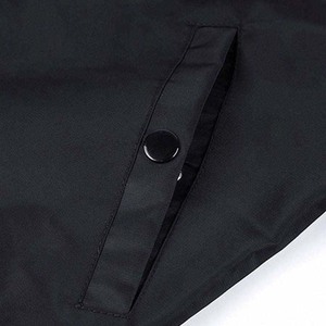 แจ็คเก็ตบอมเบอร์ผ้าแคนวาสโพลีเอสเตอร์ 100% ปักโลโก้ตามสั่ง รุ่นใหม่ล่าสุด ปี 2026 สำหรับผู้ชาย สไตล์ลำลอง ซิปสีดำ กันน้ำ กันลม - Product Image 3