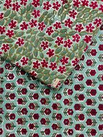Fabricant et vente en gros de tissu en coton fait à la main, tissu en coton imprimé en blocs, tissu pour vêtements au mètre