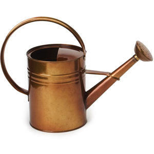 Bidon d'eau de couleur cuivre de petite taille de conception classique pour l'arrosoir en métal de jardinage extérieur par le monde indien en métal - Product Image 1