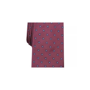 Cravatta da uomo elegante in misto seta, colore rosso intenso, taglia standard - Product Image 2