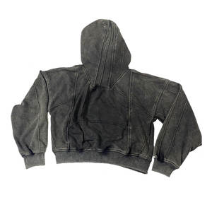 Sudadera con Capucha de Felpa de Algodón Grueso con Estampado de Dibujos Animados para Hombre, Personalizada al por Mayor, Estilo Corto y Holgado, Impresión Serigráfica - Product Image 1