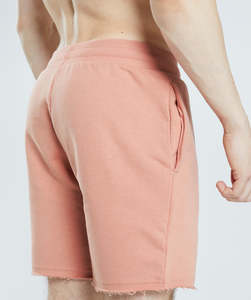 Short de survêtement en coton brodé unisexe de haute qualité, décontracté, avec logo personnalisé, poches à motifs solides, respirant, High Street - Product Image 5