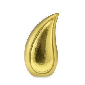 Diseño en forma de lágrima, las últimas urnas de cremación de plata, modernas, perfectas para cenizas de adultos, textura en relieve artesanal - Product Image 4