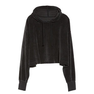 เสื้อฮู้ดผ้าฝ้ายแขนยาวสำหรับผู้หญิง, เสื้อฮู้ดแบบสวมศีรษะของผู้หญิง - Product Image 3