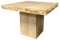 Table basse en travertin beige irrégulier, pierre naturelle, pour salon, salle à manger, table centrale, sur mesure, luxe moderne, résistante au feu