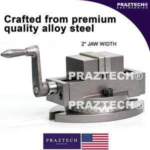 Fresadora autocentrante de 2 ", base giratoria, tornillo de Banco de 50mm, acero aleado - Product Image 6