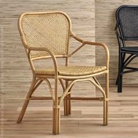 Fabrication de chaise de salle à manger en rotin écologique au look unique chaise tissée d'extérieur bon prix du Vietnam