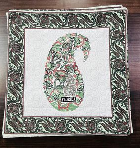 Bloque de mano impreso 45x45cm funda de Cojín cuadrado cómoda técnica de punto Digital uso doméstico hecho poliéster Lino algodón seda - Product Image 4