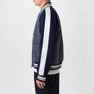 Custom Collar Design Men Slim Fit <b>Varsity</b> <b>Jackets</b> High Quality V-neck Breathable Windproof Winter <b>Jacket</b> - Product Image 3
