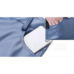 กางเกงหนังสำหรับผู้ชายกางเกงหนังใส่สบาย - Product Image 6