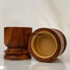 Tradebyd Handmade Wooden Bakhoor Burner Arabic <b>Incense</b> <b>Holder</b> for Stress Relief and Relaxation - Product Image 2