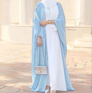 Muslim Women Clothing Embroidered <b>Kaftan</b> Abaya with Beautiful Embroidered Sleeves Factory Prices Best Selling Abaya - Product Image 3