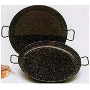 Meilleure vente Plats et assiettes noirs en acier émaillé avec poignées pour les amateurs de pique-nique à la maison Cuisine Restaurant et autres - Product Image 3