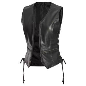 Chaleco de cuero hecho a la moda, precio al por mayor, más vendido, ropa a precio razonable, Chaleco de cuero para hombre - Product Image 3