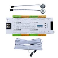 Contrôleur de capteur Lampe d'escalier à LED avec contrôle par induction infrarouge Lumières d'escalier Fonction multiple 32 marches 30 carrés en plastique OEM ODM