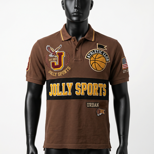 Mens Polo <b>Shirt</b> 220 GSM Cotton Polyester Pique Maroon Custom Embroidery Patch Logo Premium Fit Men's Polo <b>Shirts</b> - Product Image 6