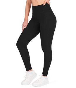 Leggings de compression d'entraînement taille haute pour femmes, légers, écologiques, respirants, à séchage rapide, pleine longueur, grande taille, unis - Product Image 5