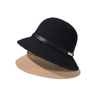 Nuevo sombrero de cubo para el sol para mujer, sombrero refrescante transpirable Simple, protector solar para viajes de verano, sombreros de cubo con estampado solar - Product Image 1