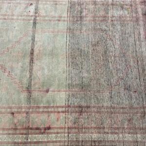 5.2x7.2 ft Turkish Vintage Rug, Area Rug, <b>Brown</b> Red Abstract <b>Wool</b> Rug - Product Image 4