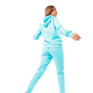 2025 Latest Casual <b>Women's</b> Tracksuits Soft Fabric Hoodie & <b>Trousers</b> for Winter Half Zip Front <b>Women's</b> Tracksuit Set - Product Image 2