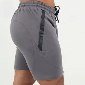 Pantalones Cortos Deportivos de Color Sólido para Hombre, de Secado Rápido, de Una Sola Capa, para Gimnasio y Fitness, Servicios OEM - Product Image 2
