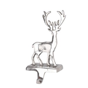Hot Selling Silver Reindeer And Pine Tree <b>Christmas</b> Stocking Holder Metal Decoration Festive Tabletop Accessory For Home Decor - Product Image 3