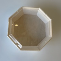 TAKAGI – boîte à déjeuner octogonale en bois biodégradable, à emporter, gâteau à pâtisserie, sushi roll restaurant