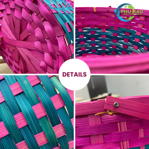 Eco-Conscious <b>Storage</b> Solutions: High-Quality BAMBOO BASKETS From Vietnam Easter <b>Egg</b> Basket Home Decor - Product Image 2