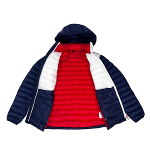 Veste d'hiver en duvet pour hommes en gros manteau nouveau Design col rabattu fermeture éclair coton matériel - Product Image 2