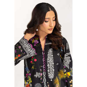 ชุดเซ็ตผ้าแคมบริกพิมพ์ลายโบฮีเมียน คอวี แขนยาว ระบายอากาศได้ดี รุ่น IPST-77517 ชุดเซ็ตสองชิ้นผ้าเครปสำหรับฤดูใบไม้ผลิ/ฤดูร้อน (XS) สำหรับผู้หญิง - Product Image 5