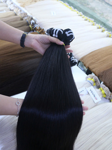 Extensiones de Cabello Humano Virgen Vietnamita, Tejido a Máquina, Puntas Completas, Color Natural Oscuro - Product Image 6