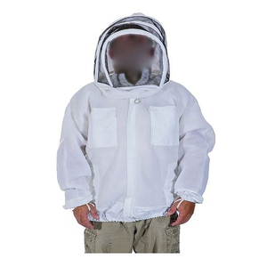 Protección segura para abejas, tela de poliéster, chaquetas para apicultor, chaqueta de apicultura profesional, mono, diseño ventilado - Product Image 5