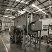 Mélangeur de masse industriel automatique personnalisé en usine avec pompe à engrenages SS 316L pour poudres sèches et humides, aliments et produits chimiques, vente en gros