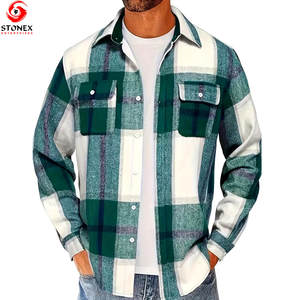 High Quality 2025 New Styles Fit Flannel <b>Shirt</b> For <b>Men</b> Cotton Button Up <b>Shirts</b> New Design Flannel <b>Shirts</b> <b>With</b> Front <b>Pocket</b> - Product Image 1