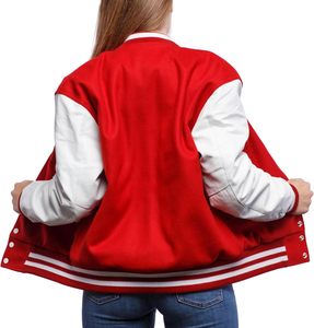Wholesale 2026 Supplier Wool Varsity Jacket Ribbed Cuff Embroidery Logo College Varsity CollegeBaseballjacket for men - Product Image 4