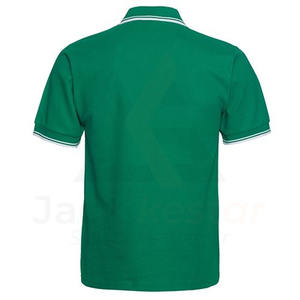 Chemises pour hommes en maille unie à étiquette privée avec logo personnalisé, séchage rapide, 100% coton, service ODM - Product Image 2