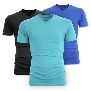T-shirts à col en V pour hommes, hauts d'entraînement à manches courtes athlétiques pour hommes, t-shirts de gymnastique anti-transpiration - Product Image 4