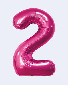 Globo de Aluminio Numerado Color Fucsia de 1m para el Día de la Madre, Halloween, Fiestas de Cumpleaños, Venta al por Mayor España - Product Image 4