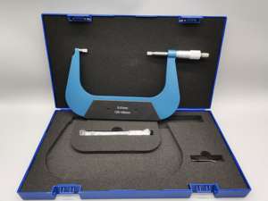 Slijtvaste <span class=keywords><strong>micrometer</strong></span> met mes 125-150 mm 0,01 mm Duidelijke schaalverdeling voor eenvoudig aflezen - Product Image 3