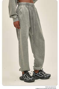 Pantalones Deportivos Unisex de Corte Holgado, Pantalones Jogger Anchos y Lavados, Ropa Casual Transpirable para Entrenamientos - Product Image 3