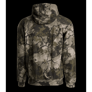 Sudadera personalizada con estampado 3D de Terry francés de peso pesado, Sudadera con capucha con estampado de hojas de arce y ramas de la selva de camuflaje para hombres - Product Image 2