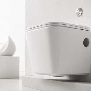 Inodoro de Pared de Cerámica Moderno ALTO ONE PIECE con Sifón en P, Ecológico, Garantía de 5 Años, Doble Descarga por Gravedad, para Apartamentos y Hospitales - Product Image 6