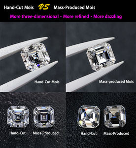 ラディアントカット モアッサナイト ダイヤモンド ネックレス S925 18Kホワイトゴールドメッキ デインティ ミニマリストスタイル ジュエリー - Product Image 5