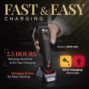 Cuchilla de Acero Inoxidable para Cortapelos con USB y Batería de Litio, Resistente al Agua y Lavable para Uso en Casa, Hotel, Exteriores y Autocaravanas - Product Image 5