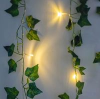 Daun dan bunga buatan dengan lampu untuk pernikahan dan acara barisan bunga Properti dekorasi acara rumah pernikahan dengan harga grosir