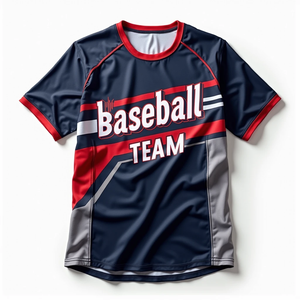 Camisetas deportivas transpirables sublimadas personalizadas para hombres para softball, fútbol, pesca, baloncesto, 100%, cómodo ajuste de tripulación - Product Image 6