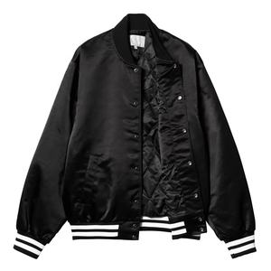 High Street Fashion Satin Varsity Jacket OEM Bomber Baseball Style para jóvenes y adultos Streetwear Varsity Jacket - Product Image 1