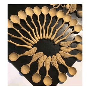 ช้อนไม้สำหรับรับประทานอาหารทำจากไม้ธรรมชาติช้อนชาแบบนำกลับมาใช้ได้ช้อน100% ทำใน99GD เวียดนาม - Product Image 1