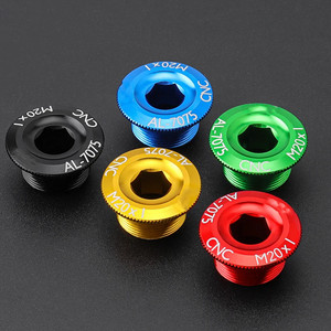 クランクカバースクリューキャップM20MTBクランクセットクランクカバーアルミニウム<span class=keywords><strong>BMX</strong></span>ロードバイクフィッティング10色 - Product Image 3