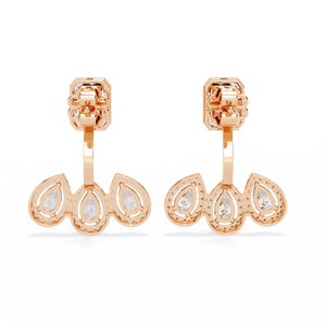 Pendientes de Oro Brillante de 18K con Diamantes Cultivados en Laboratorio, Redondos, de Primera Calidad, para Mujer - Product Image 4